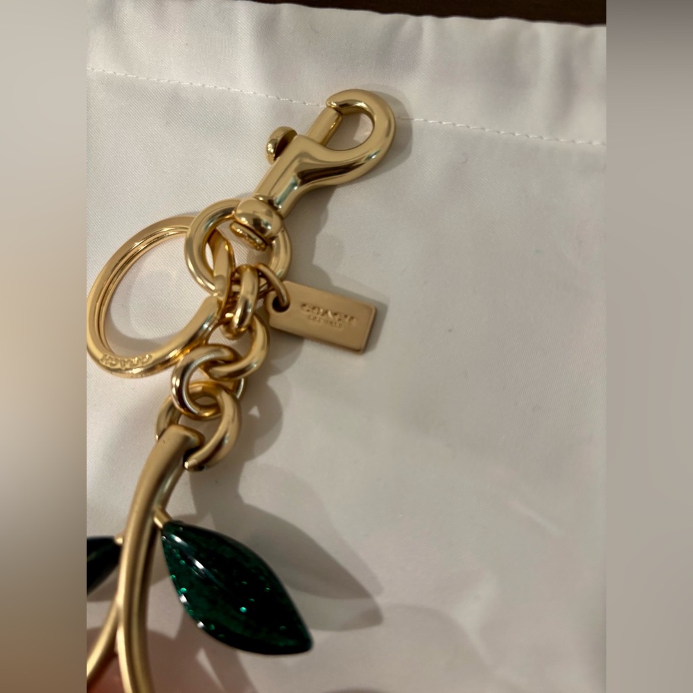 ❤️ Authentic Coach Cherries Charm with Gold Accents ❤️ - Picture 4 of 5